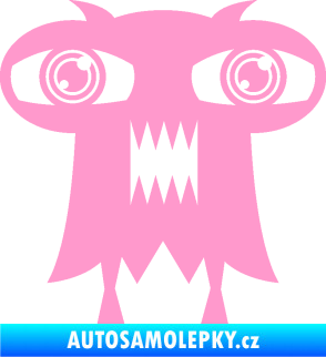 Samolepka Monstrum 003 levá světle růžová