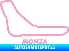 Samolepka Okruh Monza světle růžová