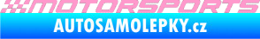 Samolepka Motorsports 001 světle růžová