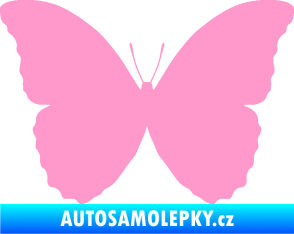 Samolepka Motýl 008 světle růžová
