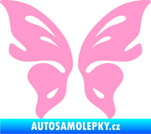 Samolepka Motýl 018 světle růžová
