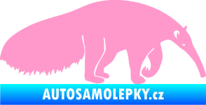 Samolepka Mravenečník 001 pravá světle růžová