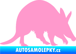 Samolepka Mravenečník 002 pravá světle růžová