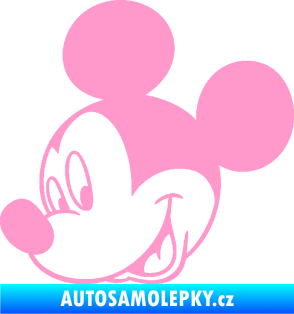 Samolepka Myšák Mickey 001 levá světle růžová