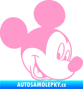Samolepka Myšák Mickey 001 pravá světle růžová