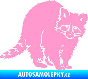 Samolepka Mýval 002 pravá světle růžová
