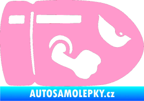 Samolepka Náboj 001 pravá světle růžová