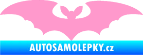 Samolepka Netopýr 006 světle růžová