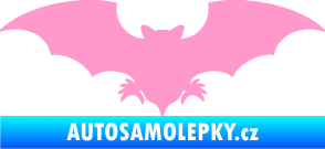 Samolepka Netopýr 007 světle růžová