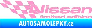 Samolepka Nissan limited edition levá světle růžová