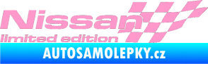 Samolepka Nissan limited edition pravá světle růžová