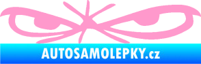 Samolepka Oči 002 levá světle růžová
