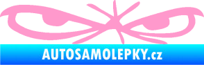 Samolepka Oči 002 pravá světle růžová