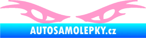 Samolepka Oči 003  světle růžová