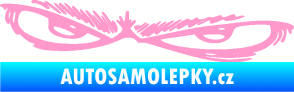 Samolepka Oči 005 levá světle růžová