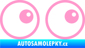 Samolepka Oči 006 pravá světle růžová