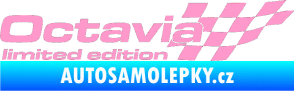 Samolepka Octavia limited edition pravá světle růžová