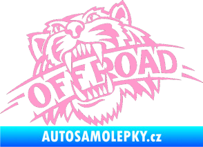Samolepka Off Road 001  světle růžová