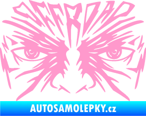 Samolepka Off Road 004 s obličejem světle růžová