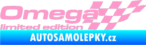 Samolepka Omega limited edition pravá světle růžová
