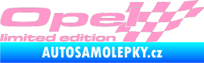 Samolepka Opel limited edition pravá světle růžová