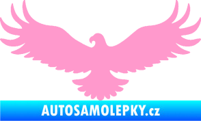 Samolepka Orel 006 levá světle růžová