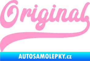 Samolepka Original nápis světle růžová
