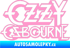 Samolepka Ozzy Osbourne 001 světle růžová