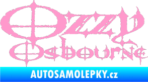 Samolepka Ozzy Osbourne 002 světle růžová