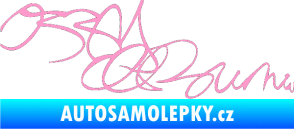 Samolepka Ozzy Osbourne 004 světle růžová