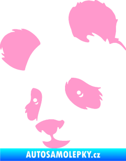 Samolepka Panda 004 levá světle růžová