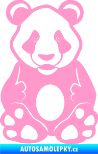 Samolepka Panda 006  světle růžová