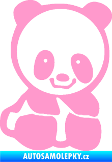 Samolepka Panda 009 pravá baby světle růžová