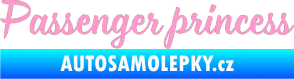 Samolepka Passenger Princess 001 nápis světle růžová