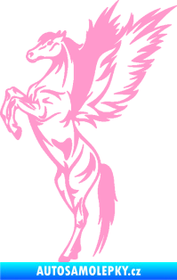 Samolepka Pegas okřídlený kůň 004 levá na zadních světle růžová