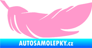 Samolepka Peříčko 007 pravá světle růžová