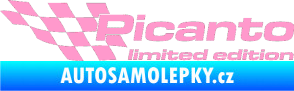 Samolepka Picanto limited edition levá světle růžová