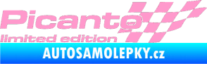 Samolepka Picanto limited edition pravá světle růžová