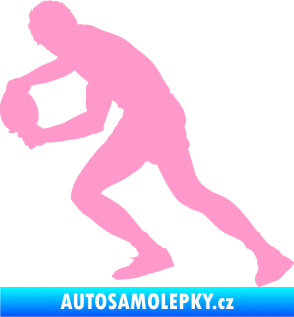 Samolepka Ping pong 004 levá světle růžová
