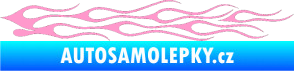 Samolepka Plameny 005 světle růžová