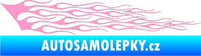 Samolepka Plameny 011 světle růžová