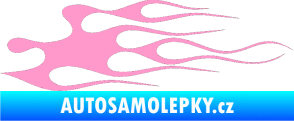 Samolepka Plameny 016 světle růžová