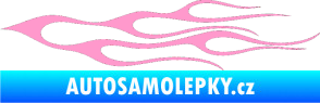 Samolepka Plameny 021 světle růžová