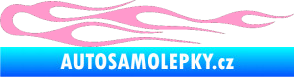 Samolepka Plameny 024 světle růžová