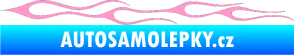 Samolepka Plameny 034 světle růžová