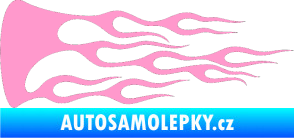 Samolepka Plameny 039 světle růžová