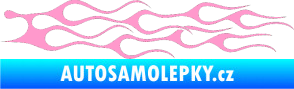 Samolepka Plameny 044 světle růžová