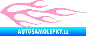 Samolepka Plameny 058 světle růžová