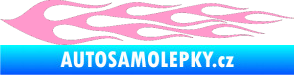 Samolepka Plameny 061 světle růžová