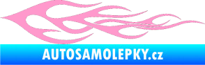 Samolepka Plameny 062 světle růžová